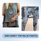 Women's Sleeveless Irregular Hem Top & Printed Pants Set