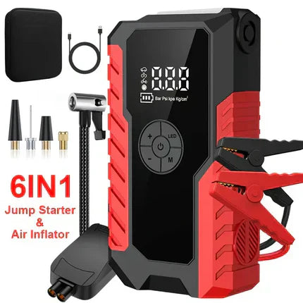 🔋 Portable Smart Car Battery Charger & Maintainer | Emergency Jump Starter & Home Use