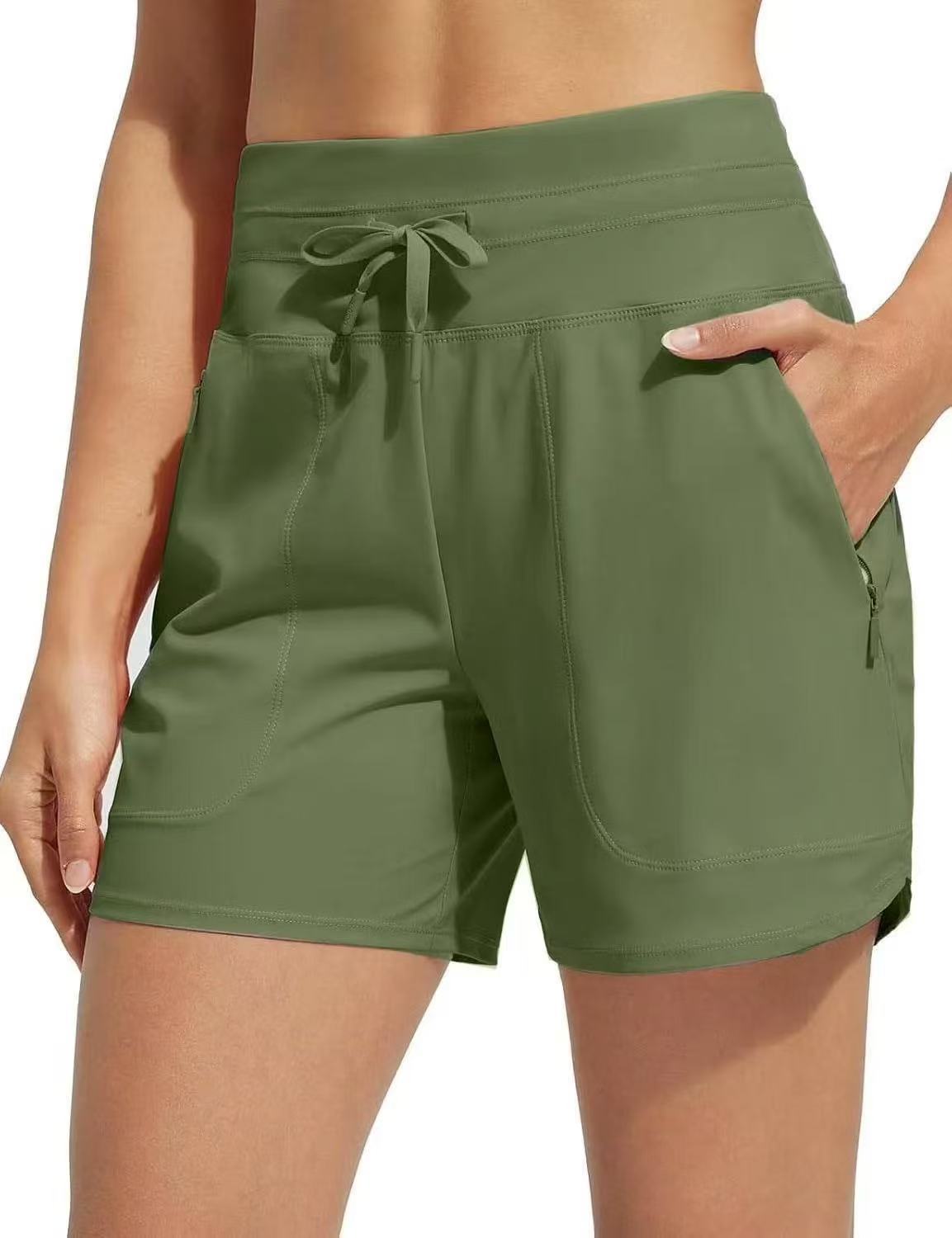 🌞Summer Hot Sale 49% OFF🩳Women's High-Waisted Quick-Dry Swim Shorts