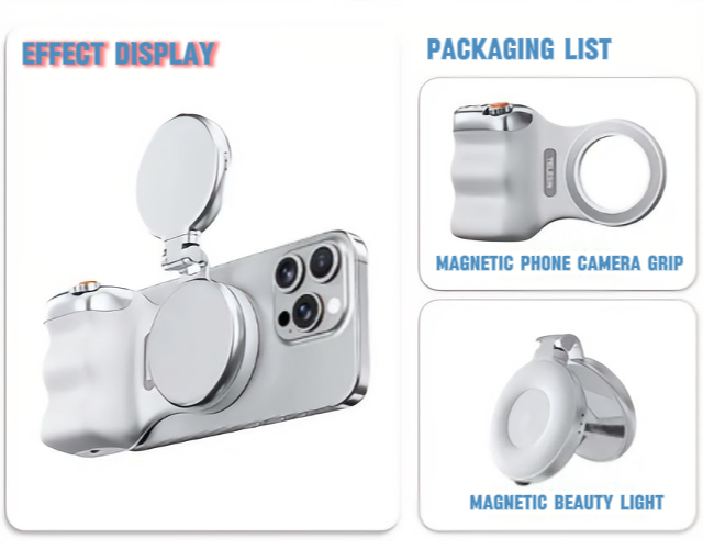 🎉Last day 50% off-Free shipping💥Photo fill light artifact💥💥 Magnetic Phone Camera Grip