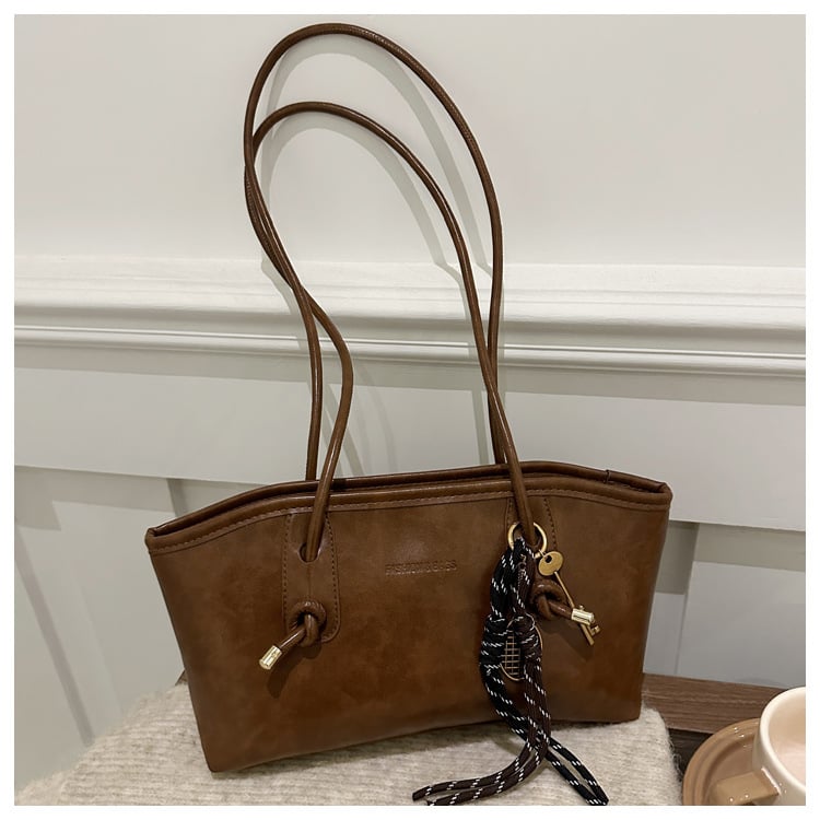 👝Women's Elegant Solid Color Large Capacity Shoulder Bag | Trendy Versatile Tote for Daily Commute & Casual Use