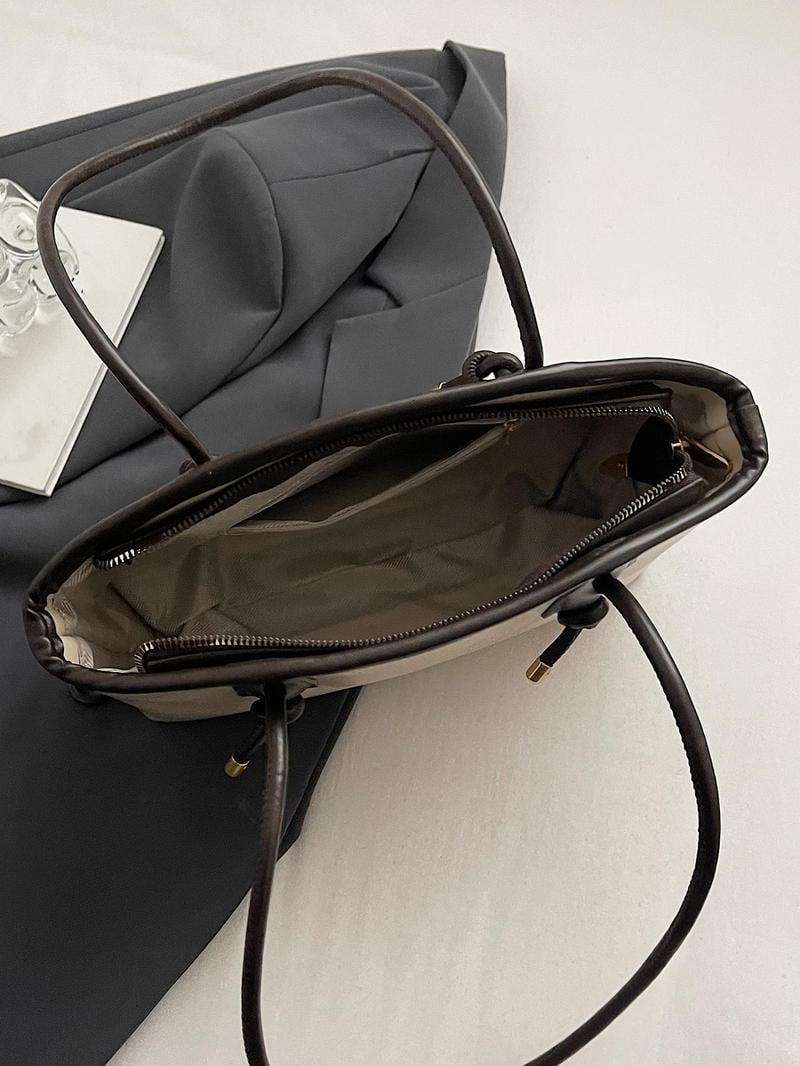 👝Women's Elegant Solid Color Large Capacity Shoulder Bag | Trendy Versatile Tote for Daily Commute & Casual Use