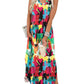 🎉Last Day Promotion 50% OFF💃2025 Summer Boho Print V Neck Maxi Dress with Pockets