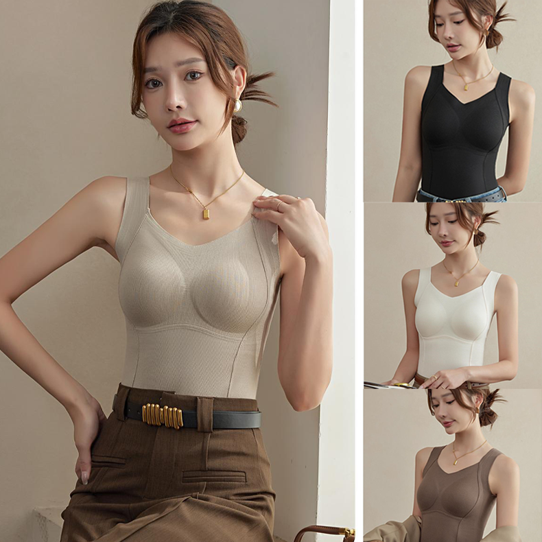💃2025New 50%OFF✨Thickened Warm Tank Top with Lined Bra