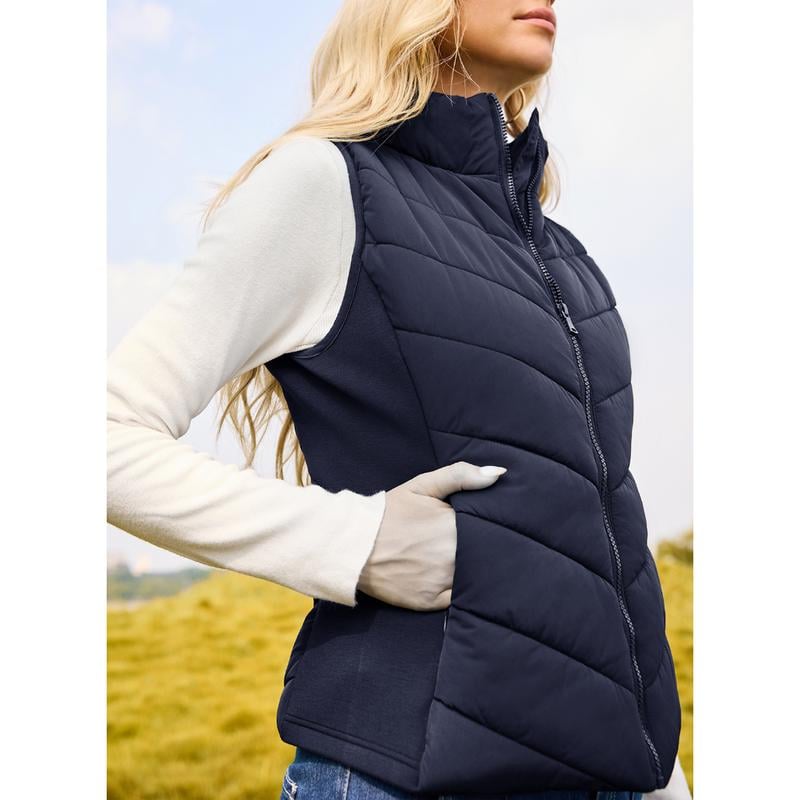 💖HOT SALE 49% OFF✨️Womens Sleeveless Zip Up Puffer Vest💗-Cozy Without Bulk
