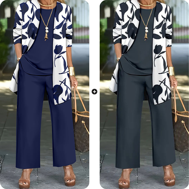 🌸 Effortless Style In One Beautiful Women's Casual Comfortable 3-Piece Outfit Set✨