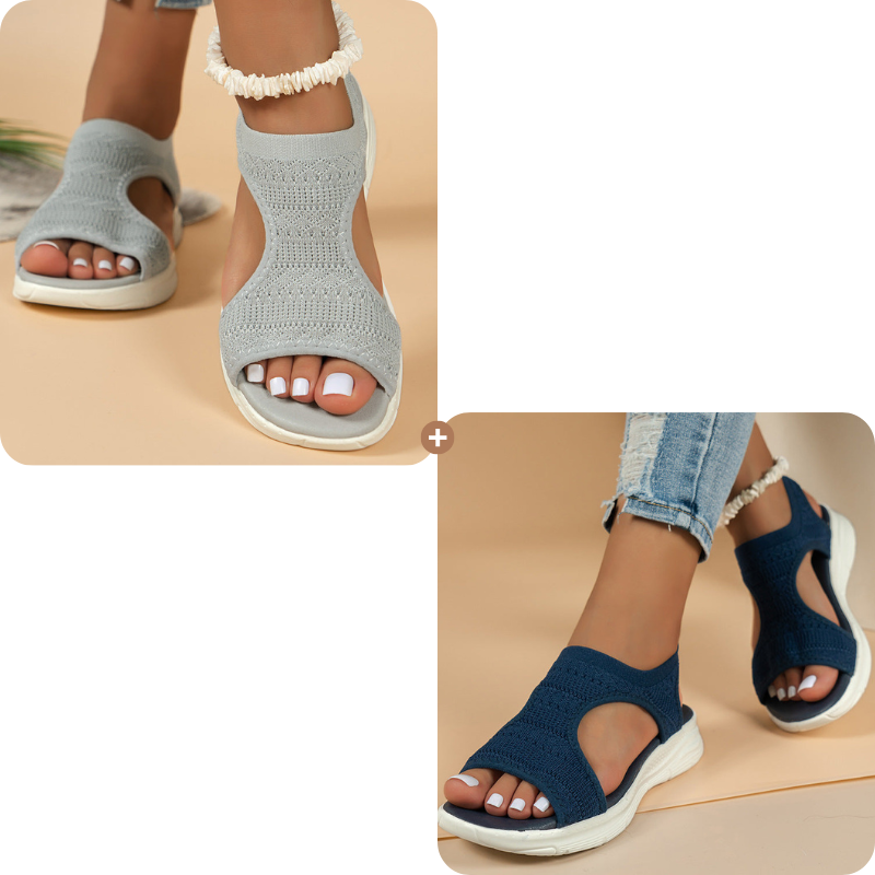 Breathable mesh platform sandals for women