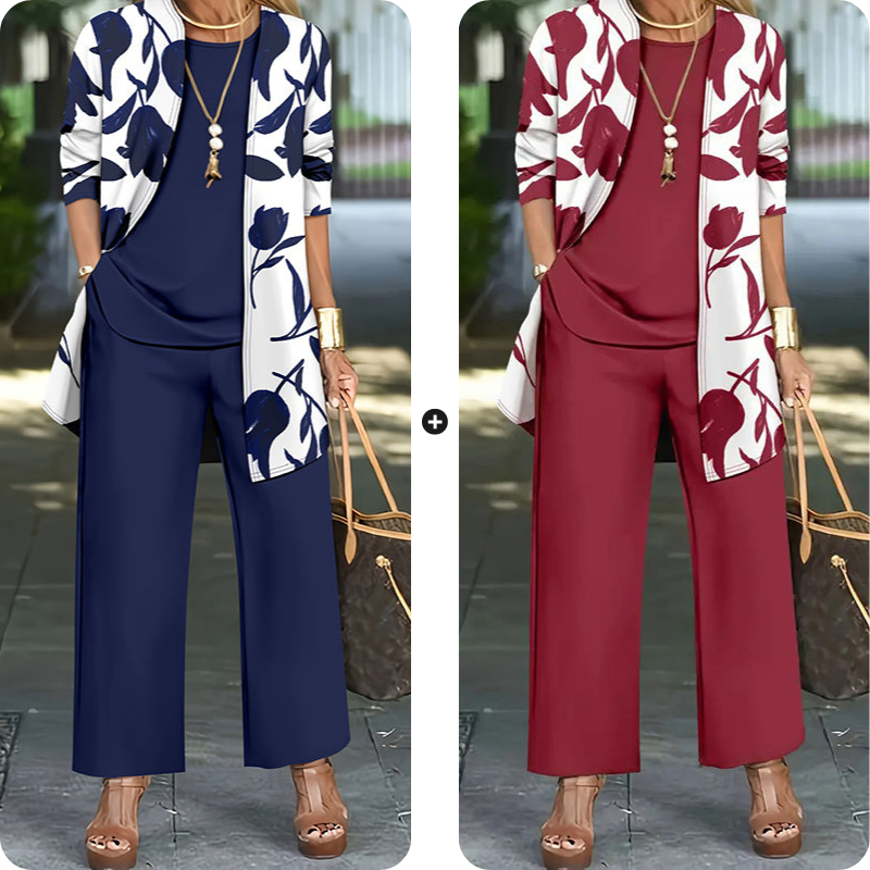 🌸 Effortless Style In One Beautiful Women's Casual Comfortable 3-Piece Outfit Set✨