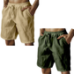（S-3XL）🌿Men's Elastic Drawstring Solid Cotton Linen Shorts