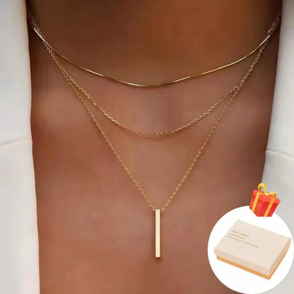 Elegant Multi Layered Necklace with Delicate Pendant🎁