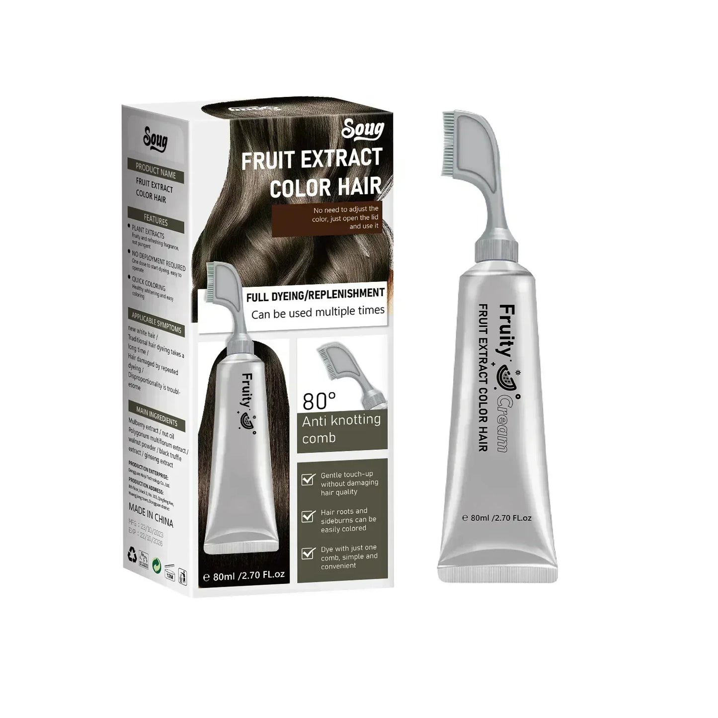 🔥Buy 2 Get 1 Free🔥Fruit Essence Hair Dyeing Comb