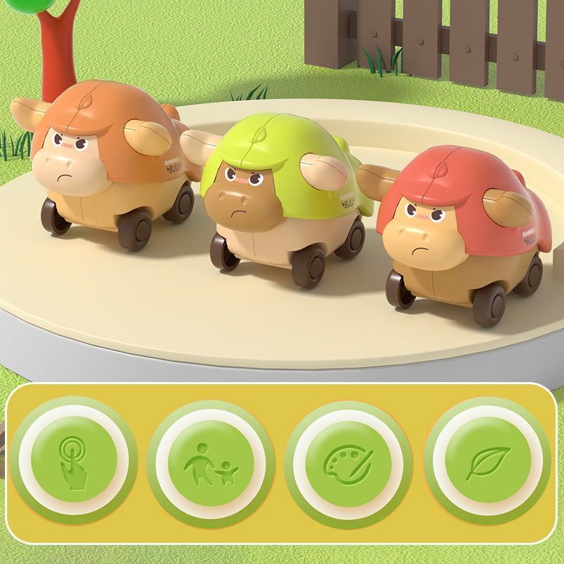 😍BUY 2 GET 1 FREE😍Push Go Bull Car Toys for Toddlers