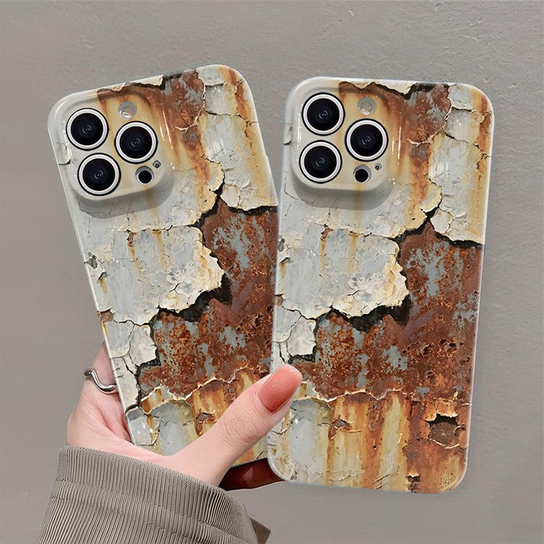 🔥Unique 3D Pattern With Rust Spots | Realistic Dirty Hard Case For iPhone