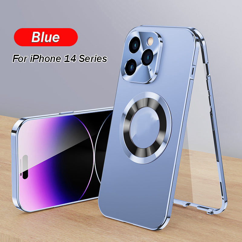 Double-sided Electroplated Glass Magnetic Phone Case