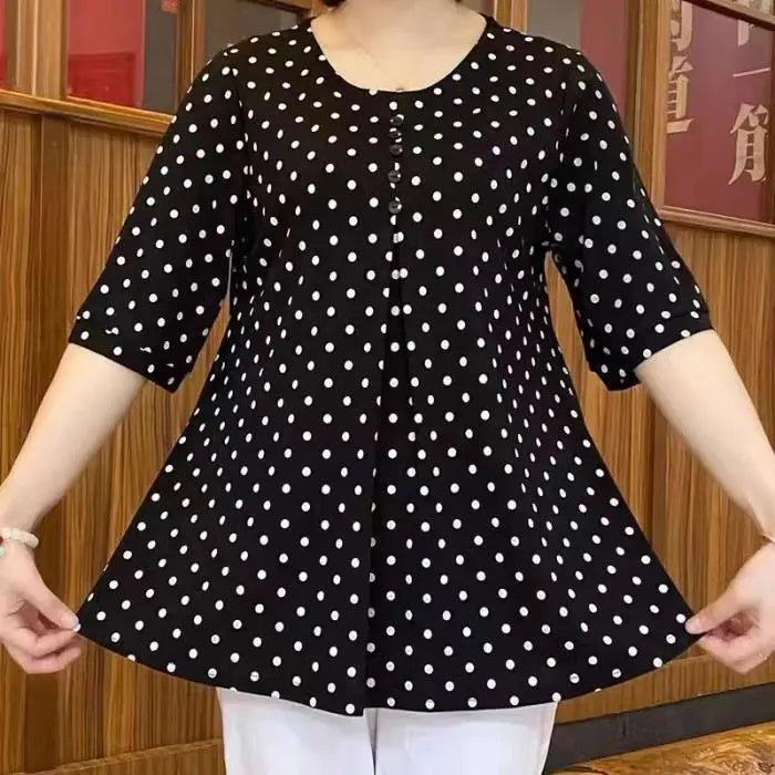 🔥Hot Sale - 50% OFF💝New Polka Dot Print Shirt
