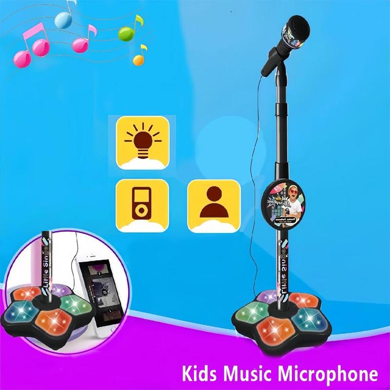 🎅Christmas Hot Sale 60% Off🎁 Microphone Toy, Karaoke Machine Toy with Light🎤