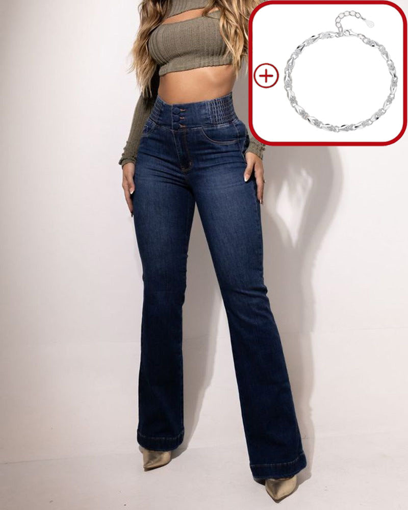 🥳2026 HOT SALE🥳💞50K+ SOLD!👖 50% OFF! Stretch High-Waist Flare Jeans