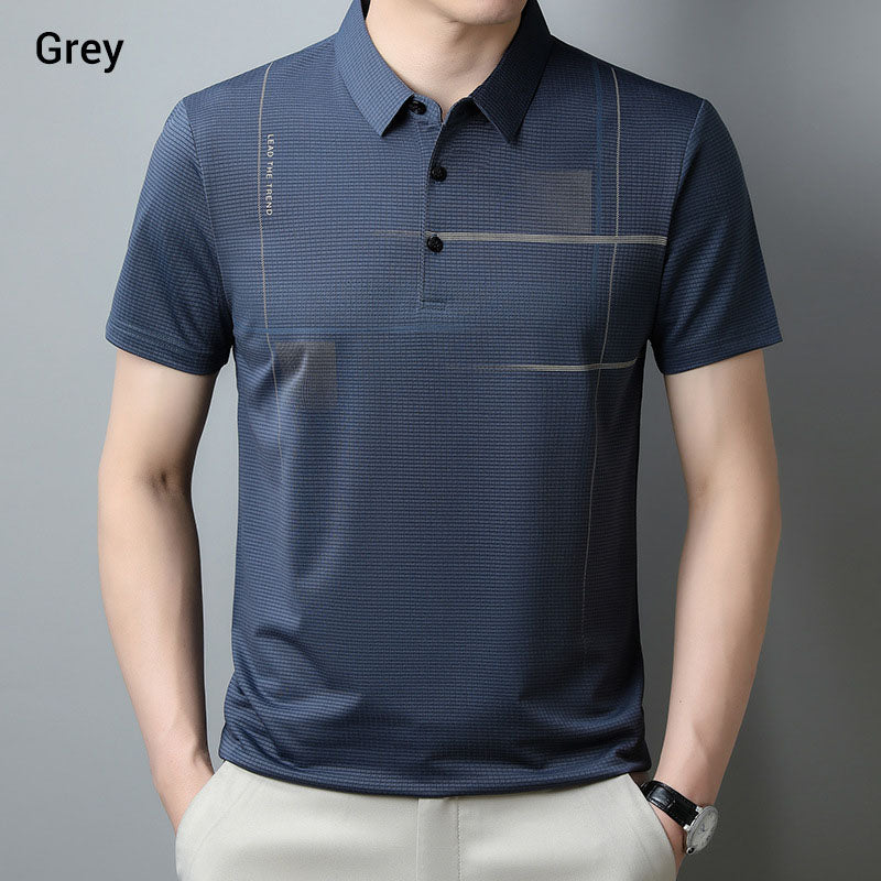 👔 Men's Handsome Polo Shirt-Buy 3 Get 1 Free👕Men's Loose Cool Breathable Lapel T-Shirt