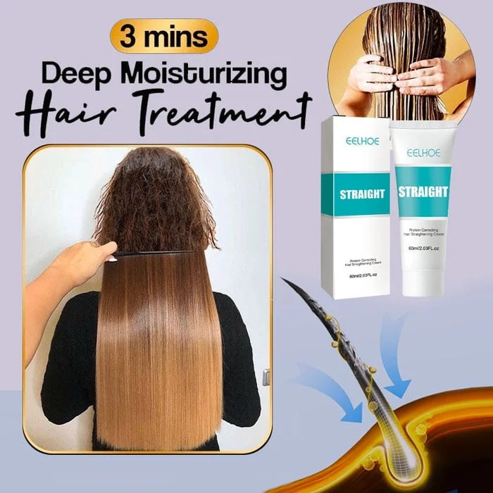 ✨Last Day Save 61%✨ Silk & Keratin Hair Straightening Cream