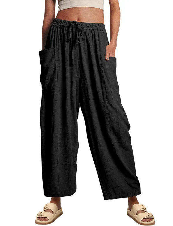 🔥LAST DAY SALE 49% OFF👖Women's Linen Casual Wide Leg Pants