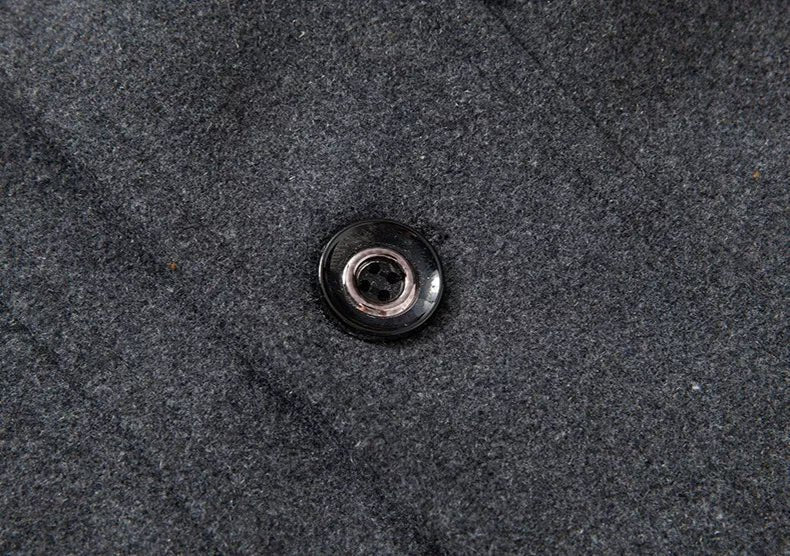 ⏳Time-Limited Special⏰Men's Business Woolen Coat Fashion Double Neck Medium And Long Woolen Coat