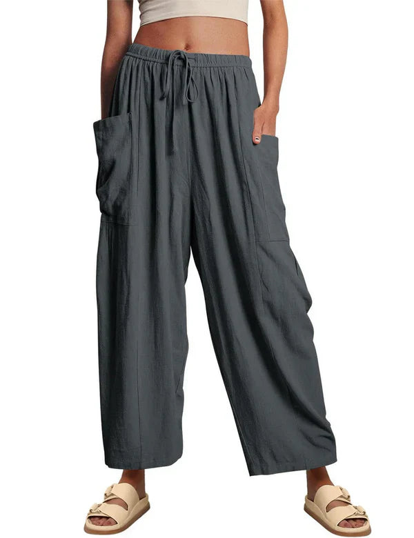 🔥LAST DAY SALE 49% OFF👖Women's Linen Casual Wide Leg Pants