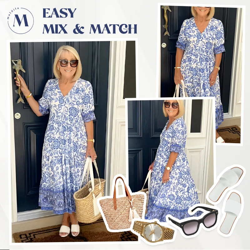 💝Hot sale-70% OFF💝🔥V-neck cozy Bohemian Latest Style Dress