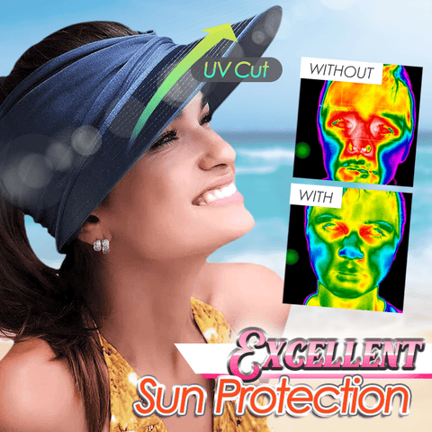 Summer Solid Color Sun Hat – Soft, Wide Brim & Elastic Fit