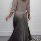 🌸LAST DAY SALE: ONLY ￡24.99!!✨ Effortless Elegance | Women's Pleated Round-Neck Maxi Dress 🌟