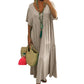 👗 50% OFF NOW! ✨ Women's Casual Long Dress – V-Neck, Loose & Flowy – Breathable fabric, relaxed fit & perfect for summer days or beach cover-ups 🌾