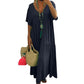 👗 50% OFF NOW! ✨ Women's Casual Long Dress – V-Neck, Loose & Flowy – Breathable fabric, relaxed fit & perfect for summer days or beach cover-ups 🌾
