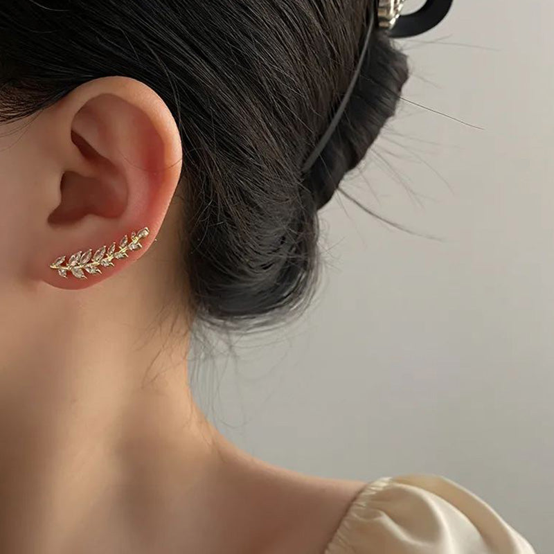 [ideal gift] Elegant Leaf Stud Earrings
