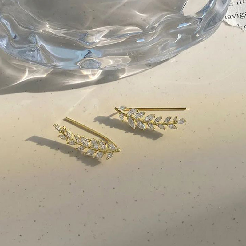 [ideal gift] Elegant Leaf Stud Earrings