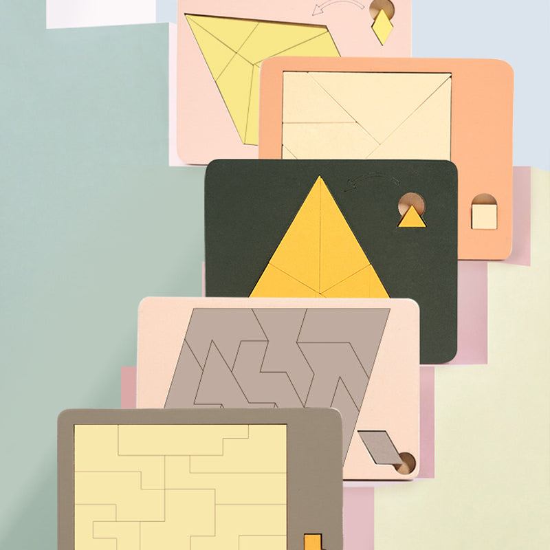 🧩 49% OFF NOW! ✨ Wooden Tangram Puzzle Board - 7 Colorful Geometric Shapes for Creative Pattern Sorting & Montessori Learning 🔺🔷