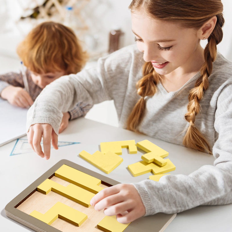 🧩 49% OFF NOW! ✨ Wooden Tangram Puzzle Board - 7 Colorful Geometric Shapes for Creative Pattern Sorting & Montessori Learning 🔺🔷