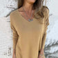 💕Women's Cozy Knit Long Sleeve Tunic Top with Side Slits