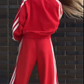 💕New sports suit 53% OFF💕V-Neck Sweatshirt & Wide-Leg Pants 2-Piece Set