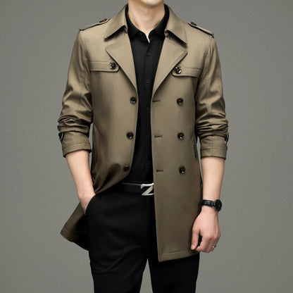 ❄️Free shipping❄️ Men's Double Breasted Trench Coat