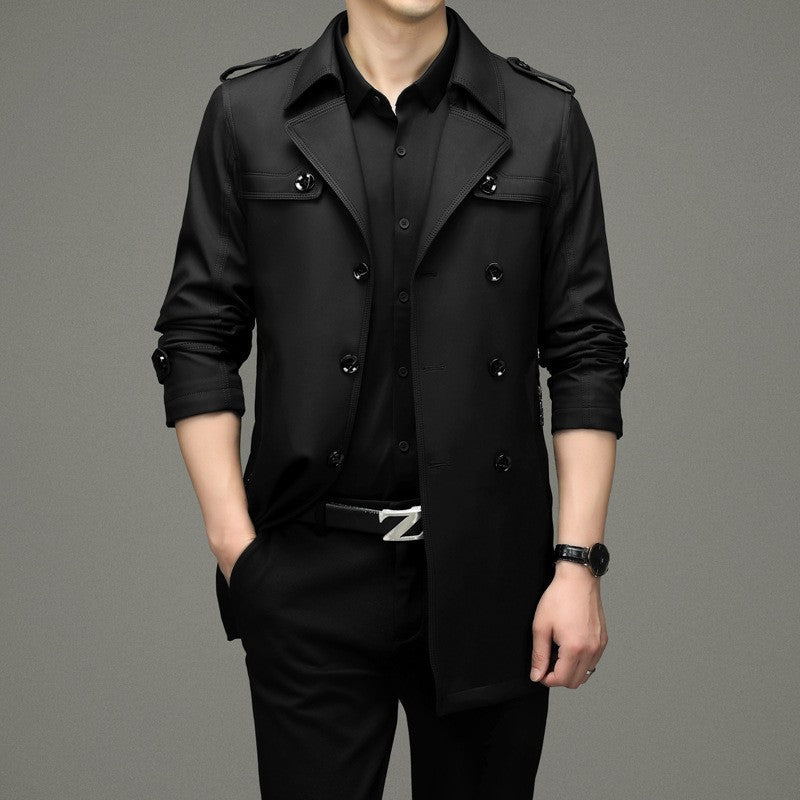 ❄️Free shipping❄️ Men's Double Breasted Trench Coat