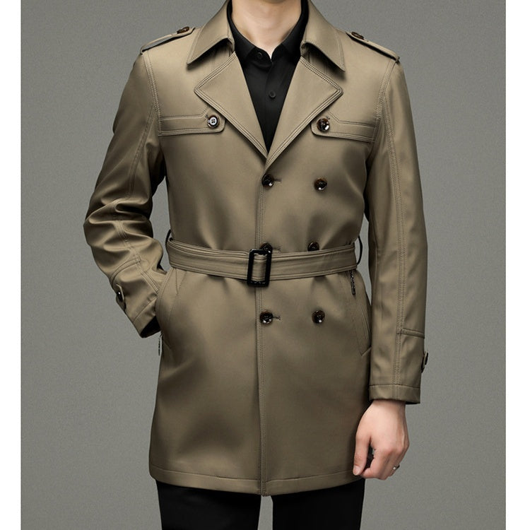 ❄️Free shipping❄️ Men's Double Breasted Trench Coat