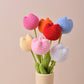 Handmade Crochet Roses & Tulips Flowers