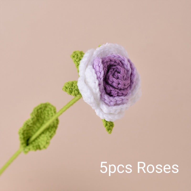 Handmade Crochet Roses & Tulips Flowers