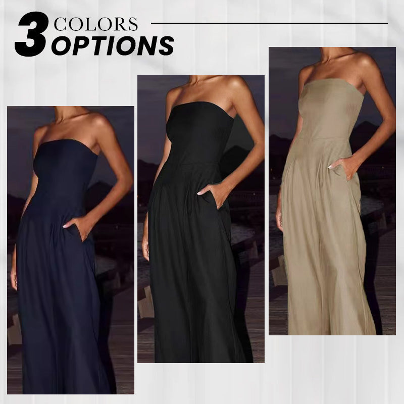 🔥2025 NEW SALES - 50% OFF🔥Women's Strapless Jumpsuit With Pockets