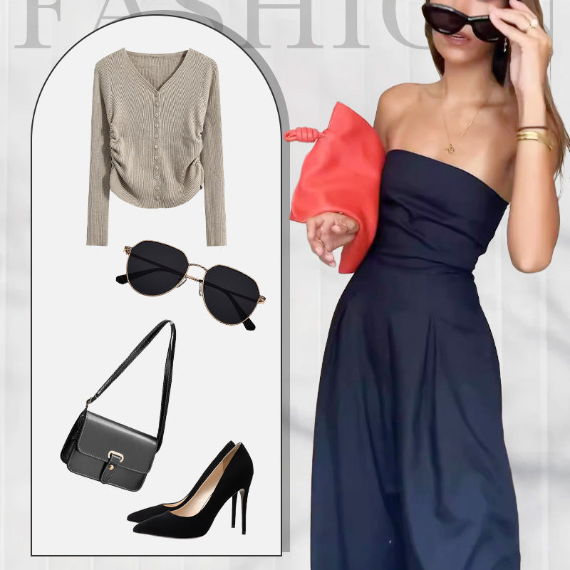 🔥2025 NEW SALES - 50% OFF🔥Women's Strapless Jumpsuit With Pockets