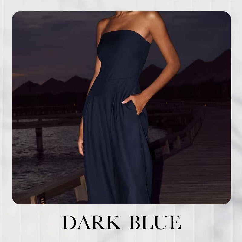🔥2025 NEW SALES - 50% OFF🔥Women's Strapless Jumpsuit With Pockets