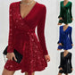 🎅Christmas 50% off sale💥Women’s Sequin A-Line Mini Dress