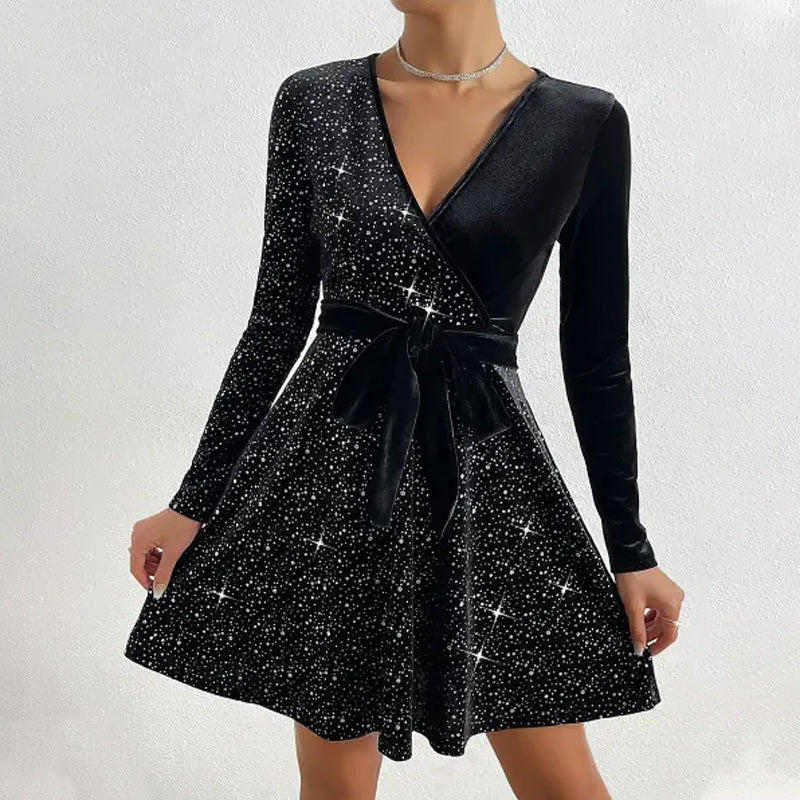 🎅Christmas 50% off sale💥Women’s Sequin A-Line Mini Dress