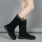 ⚡Black Friday Flash Deal! 👢Women's Warm Mid-Calf Boots with Side Zipper 🔥Direct 50% Off, King of Cost Performance!This Deal is Epic!