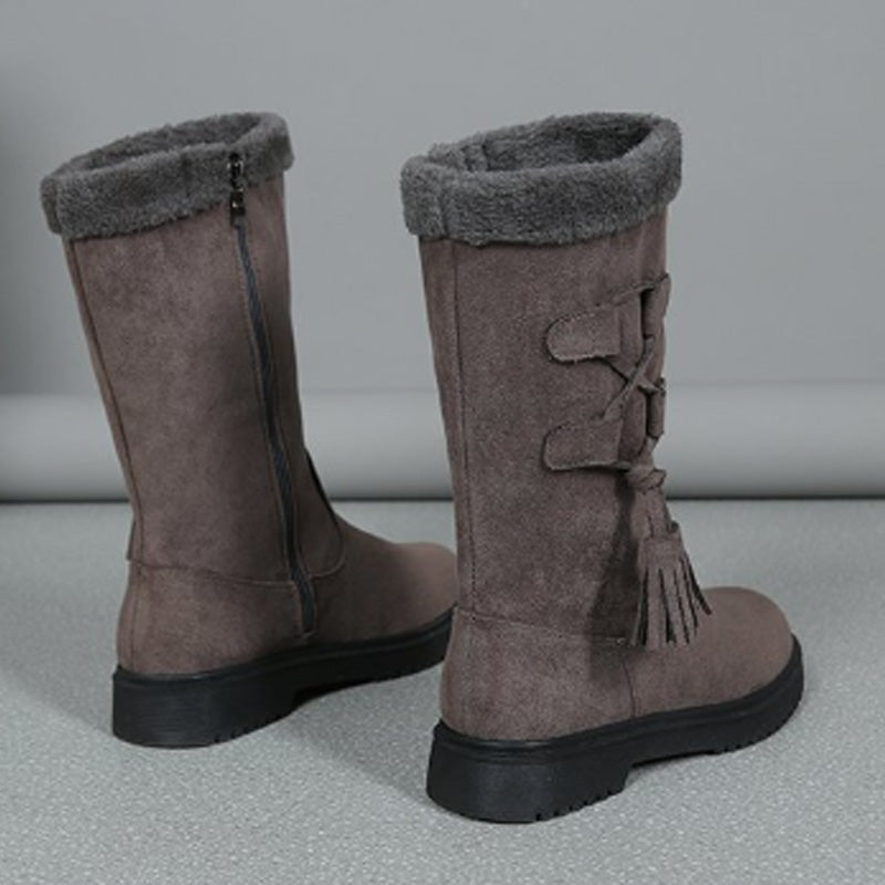 ⚡Black Friday Flash Deal! 👢Women's Warm Mid-Calf Boots with Side Zipper 🔥Direct 50% Off, King of Cost Performance!This Deal is Epic!