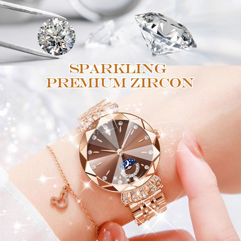 🎀Fashionable Diamond Moon Star Watch for Women